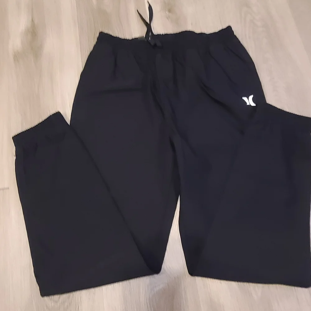Boys Black Hurley Sweatpants Size 14/16 - Picture 1 of 6